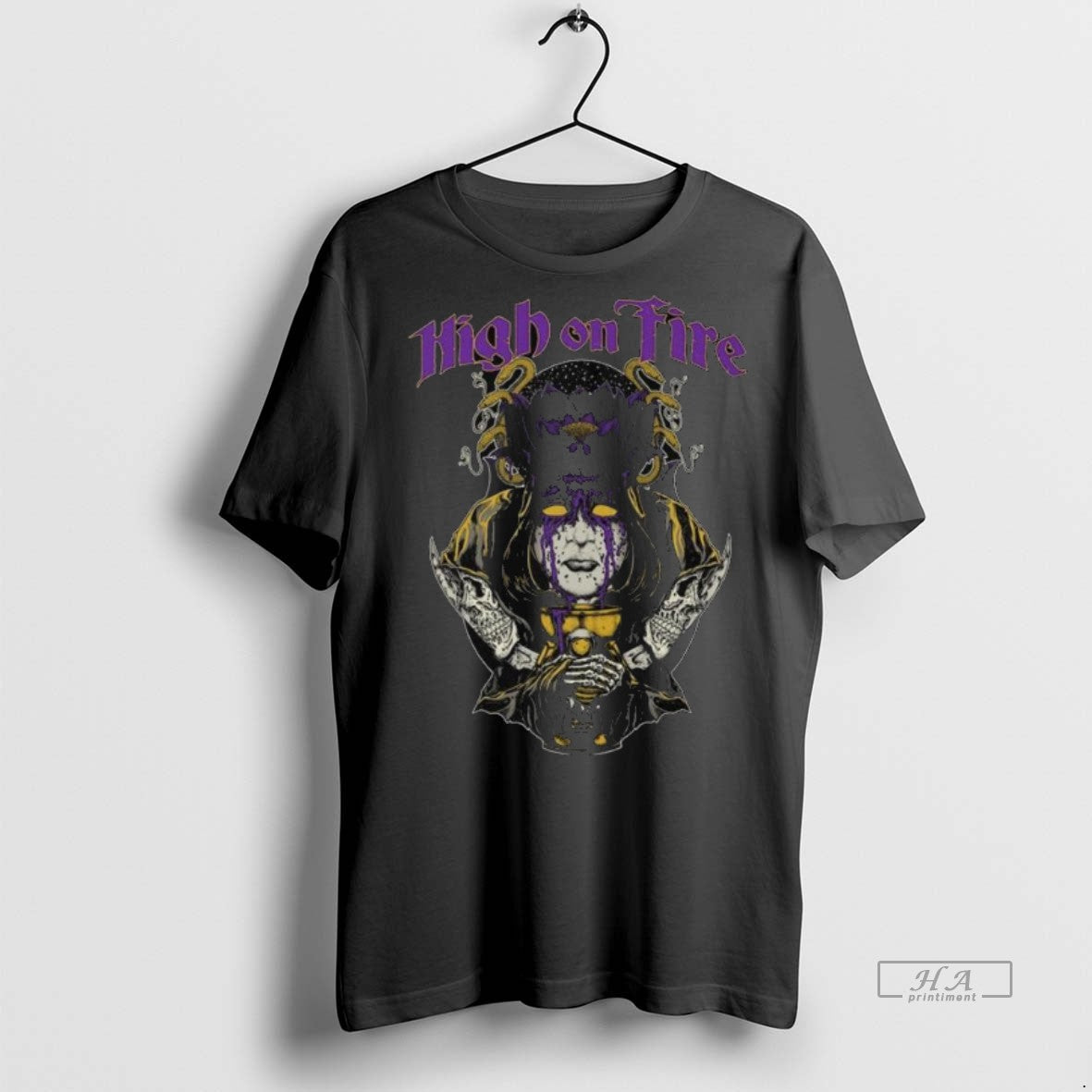 Official Trendy High On Fire Black Lotus Long Sleve - Adult & Kids T-Shirts, Sweatshirts & Hoodies apparel design preview 1