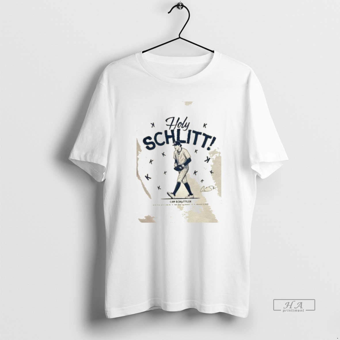 Official Trendy Holy Schlitt Cam Schlittler New York - Adult & Kids T-Shirts, Sweatshirts & Hoodies apparel design preview 1