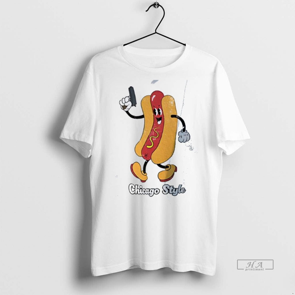 Official Trendy Hot Dog Chicago Style Funny Sweater - Adult & Kids T-Shirts, Sweatshirts & Hoodies apparel design preview 1