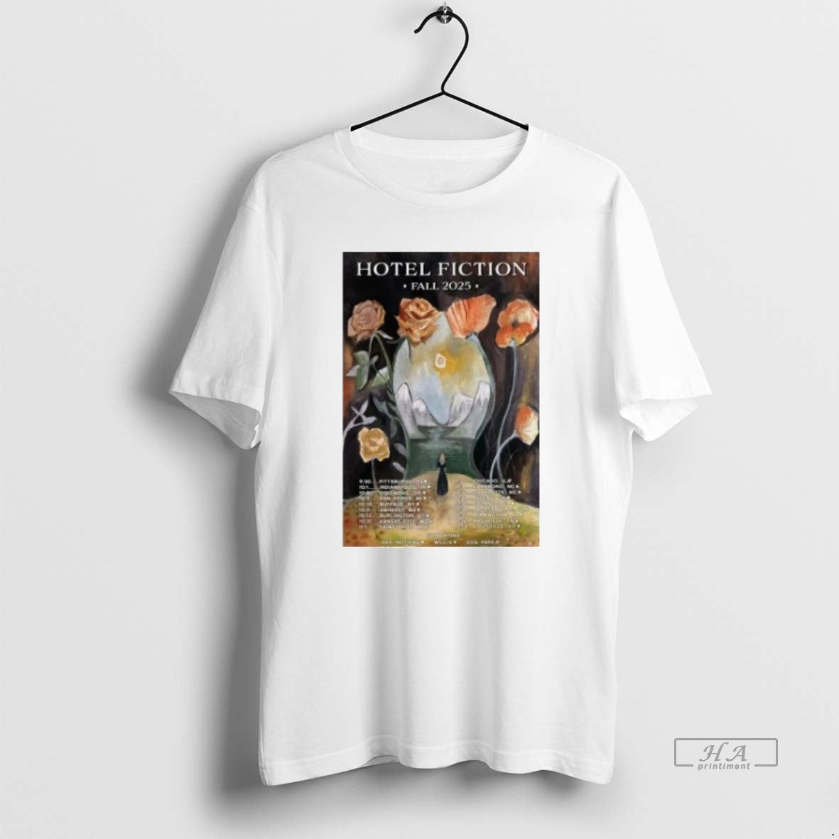 Official Trendy Hotel Fiction Fall Tour 2025 - Adult & Kids T-Shirts, Sweatshirts & Hoodies apparel design preview 1