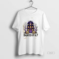Official Trendy House Haunted By 67 Halloween 6 7 - Adult & Kids T-Shirts, Sweatshirts & Hoodies apparel design preview 1