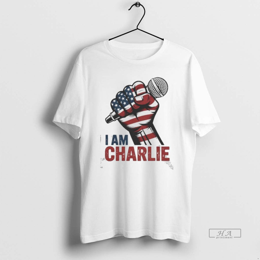 Official Trendy I Am Charlie Kirk Statement - Adult & Kids T-Shirts, Sweatshirts & Hoodies apparel design preview 1