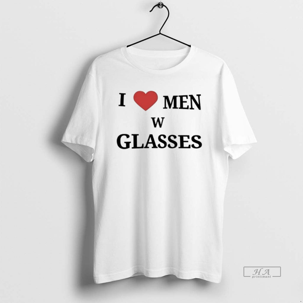 Official Trendy I Love Men W Glasses Heart - Adult & Kids T-Shirts, Sweatshirts & Hoodies apparel design preview 1