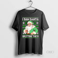 Official Trendy I Saw Santa Splitting The G Guinness - Adult & Kids T-Shirts, Sweatshirts & Hoodies apparel design preview 1