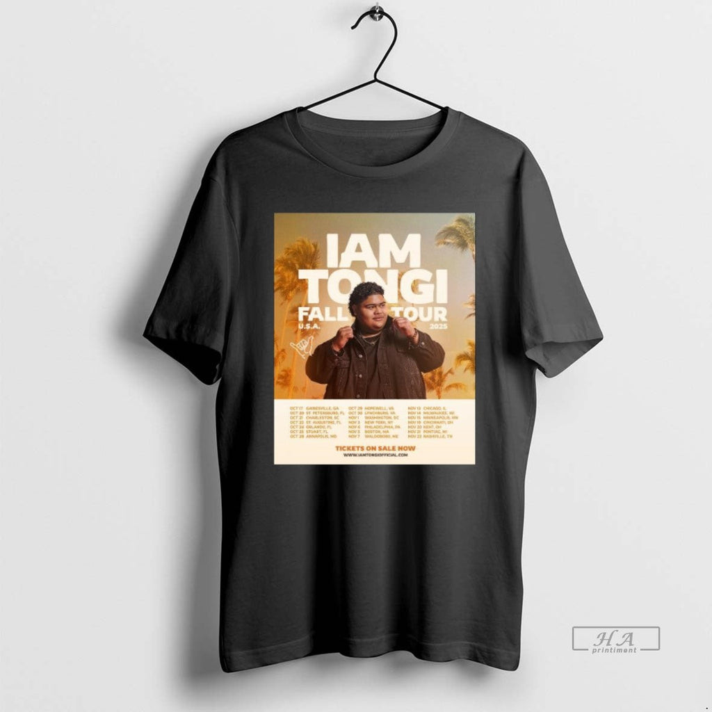 Official Trendy Iam Tongi Fall Tour Usa 2025 Long - Adult & Kids T-Shirts, Sweatshirts & Hoodies apparel design preview 1