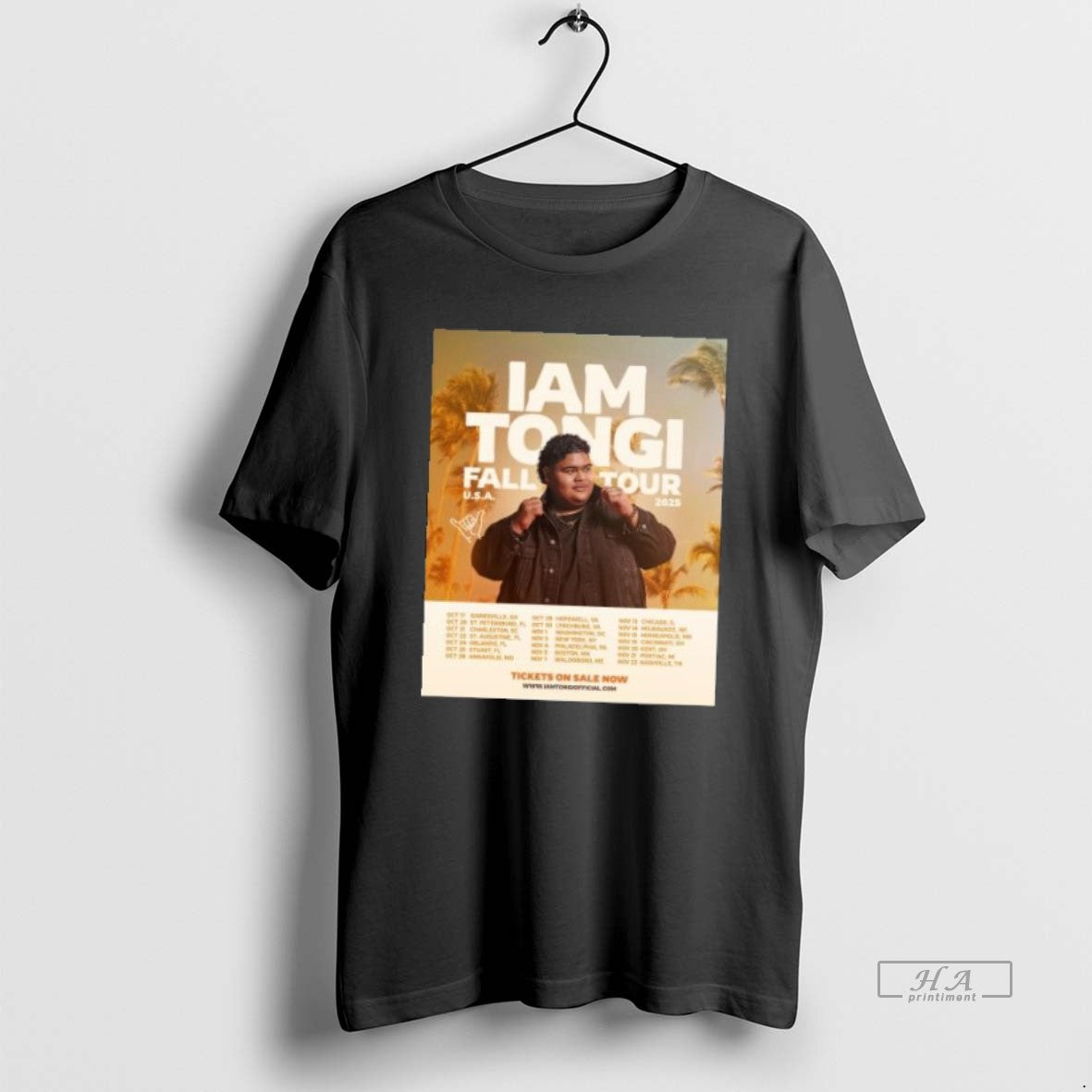 Official Trendy Iam Tongi Fall Tour Usa 2025 - Adult & Kids T-Shirts, Sweatshirts & Hoodies apparel design preview 1