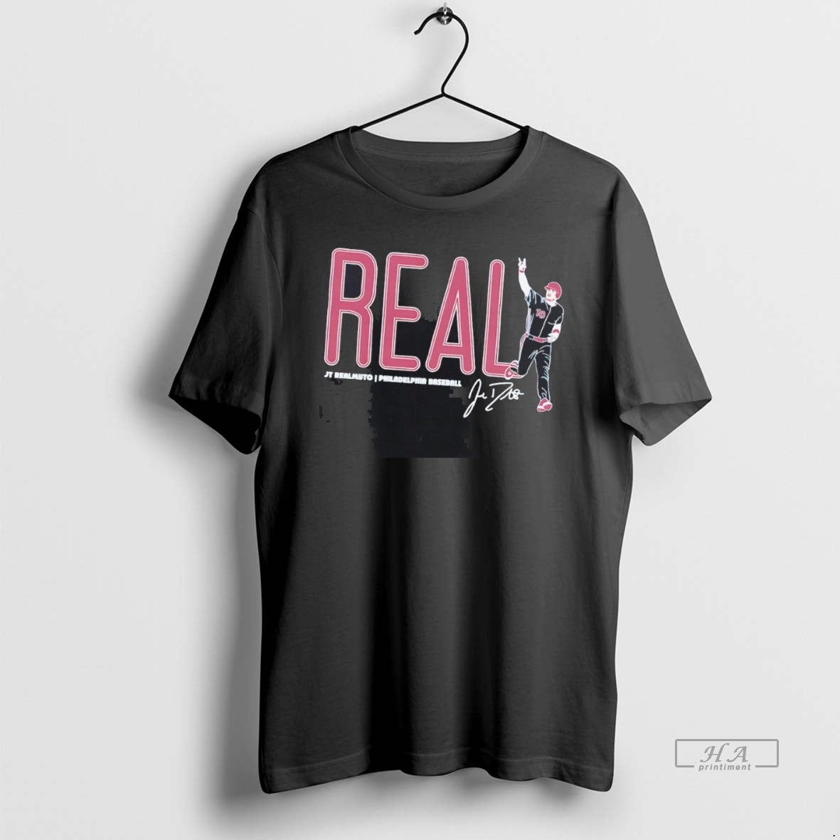 Official Trendy Jt Realmuto Real Celebration - Adult & Kids T-Shirts, Sweatshirts & Hoodies apparel design preview 1