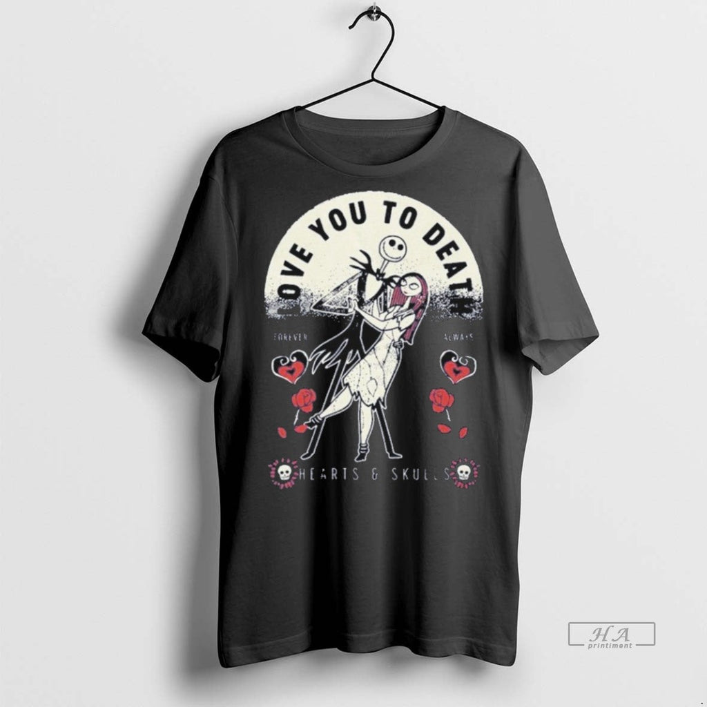 Official Trendy Jack Skellington And Sally - Adult & Kids T-Shirts, Sweatshirts & Hoodies apparel design preview 1