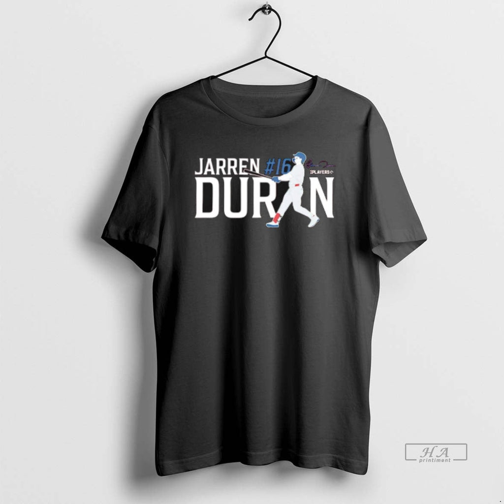 Official Trendy Jarren Duran Boston Red Sox No 16 - Adult & Kids T-Shirts, Sweatshirts & Hoodies apparel design preview 1