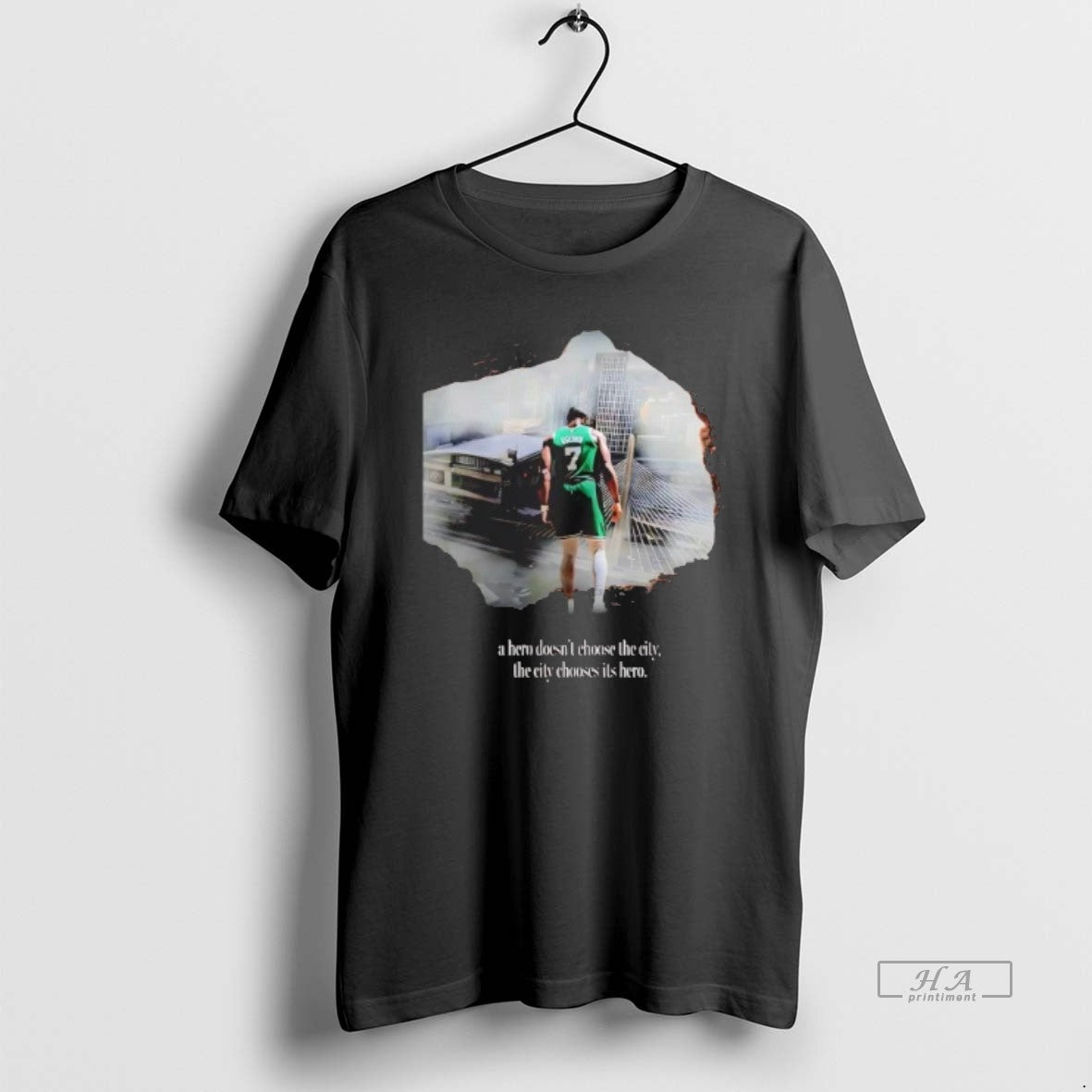 Official Trendy Jaylen Brown A Hero Doesnt Choose The - Adult & Kids T-Shirts, Sweatshirts & Hoodies apparel design preview 1