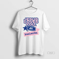 Official Trendy Jesus Loves You Overbranded - Adult & Kids T-Shirts, Sweatshirts & Hoodies apparel design preview 1