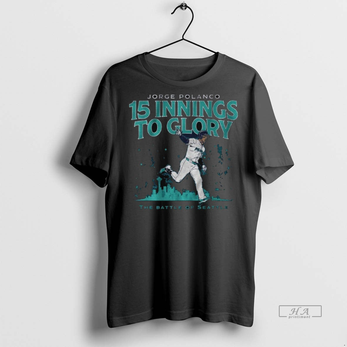 Official Trendy Jorge Polanco 15 Innings To Glory The - Adult & Kids T-Shirts, Sweatshirts & Hoodies apparel design preview 1