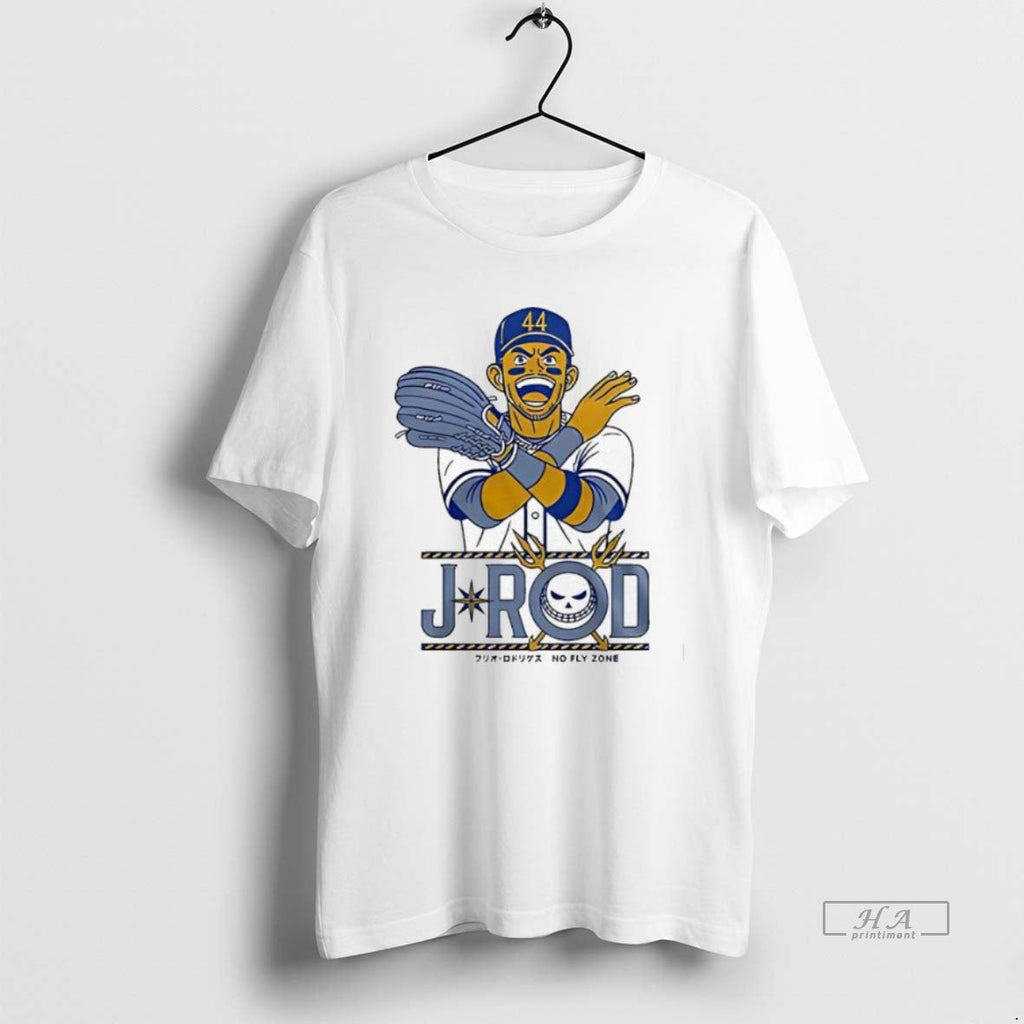 Official Trendy Julio Rodriguez Seattle Mariners J - Adult & Kids T-Shirts, Sweatshirts & Hoodies apparel design preview 1