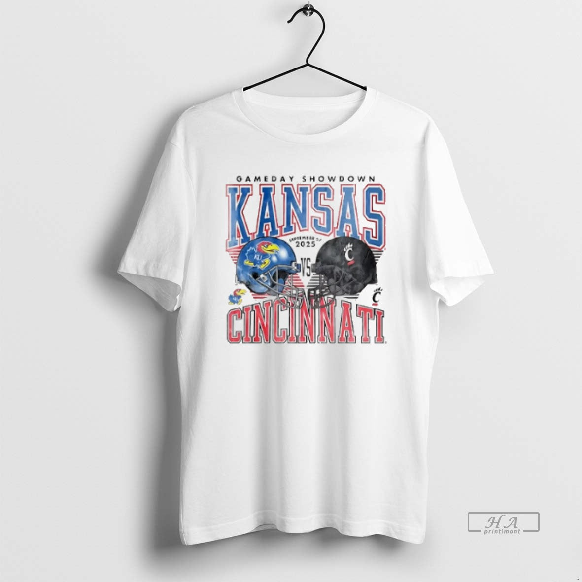 Official Trendy Kansas Jayhawks Vs Cincinnati - Adult & Kids T-Shirts, Sweatshirts & Hoodies apparel design preview 1