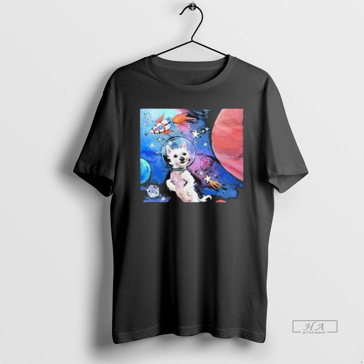 Official Trendy Kara Baldus Bradford In Space Dog - Adult & Kids T-Shirts, Sweatshirts & Hoodies apparel design preview 1