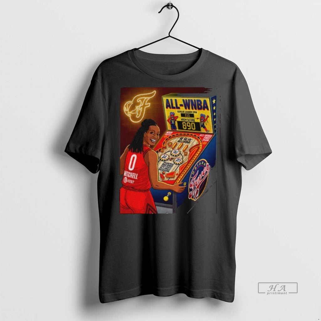 Official Trendy Kelsey Mitchell Indiana Fever Wnba - Adult & Kids T-Shirts, Sweatshirts & Hoodies apparel design preview 1