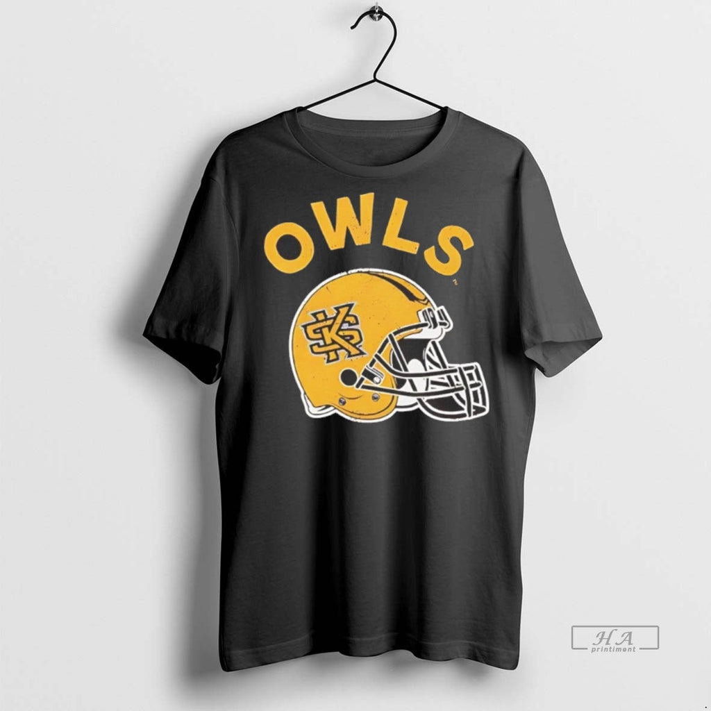 Official Trendy Kennesaw State Owls Football Helmet - Adult & Kids T-Shirts, Sweatshirts & Hoodies apparel design preview 1