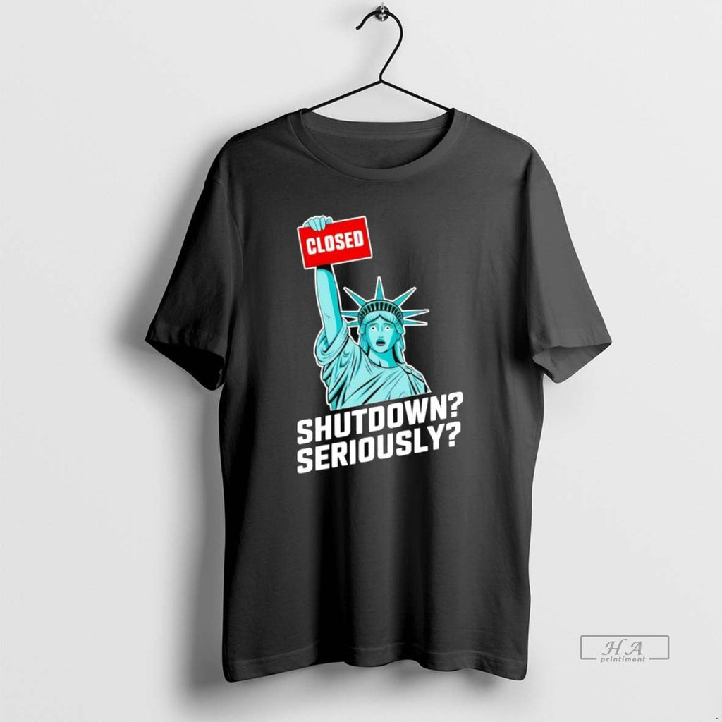 Official Trendy Liberty Closed Government Shutdown - Adult & Kids T-Shirts, Sweatshirts & Hoodies apparel design preview 1