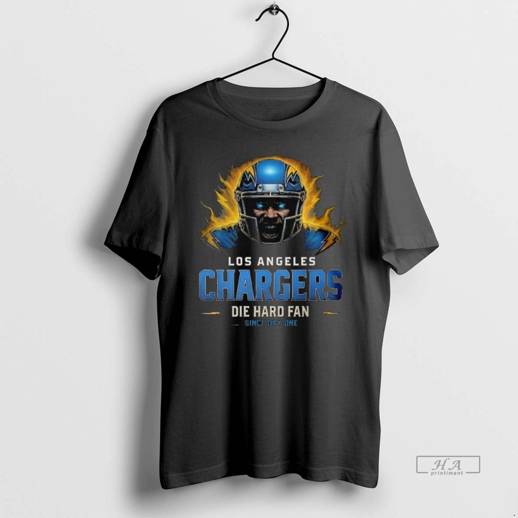 Official Trendy Los Angeles Chargers Die Hard Fan - Adult & Kids T-Shirts, Sweatshirts & Hoodies apparel design preview 1