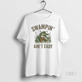 Official Trendy Louisiana Gator Swampin Aint Easy - Adult & Kids T-Shirts, Sweatshirts & Hoodies apparel design preview 1