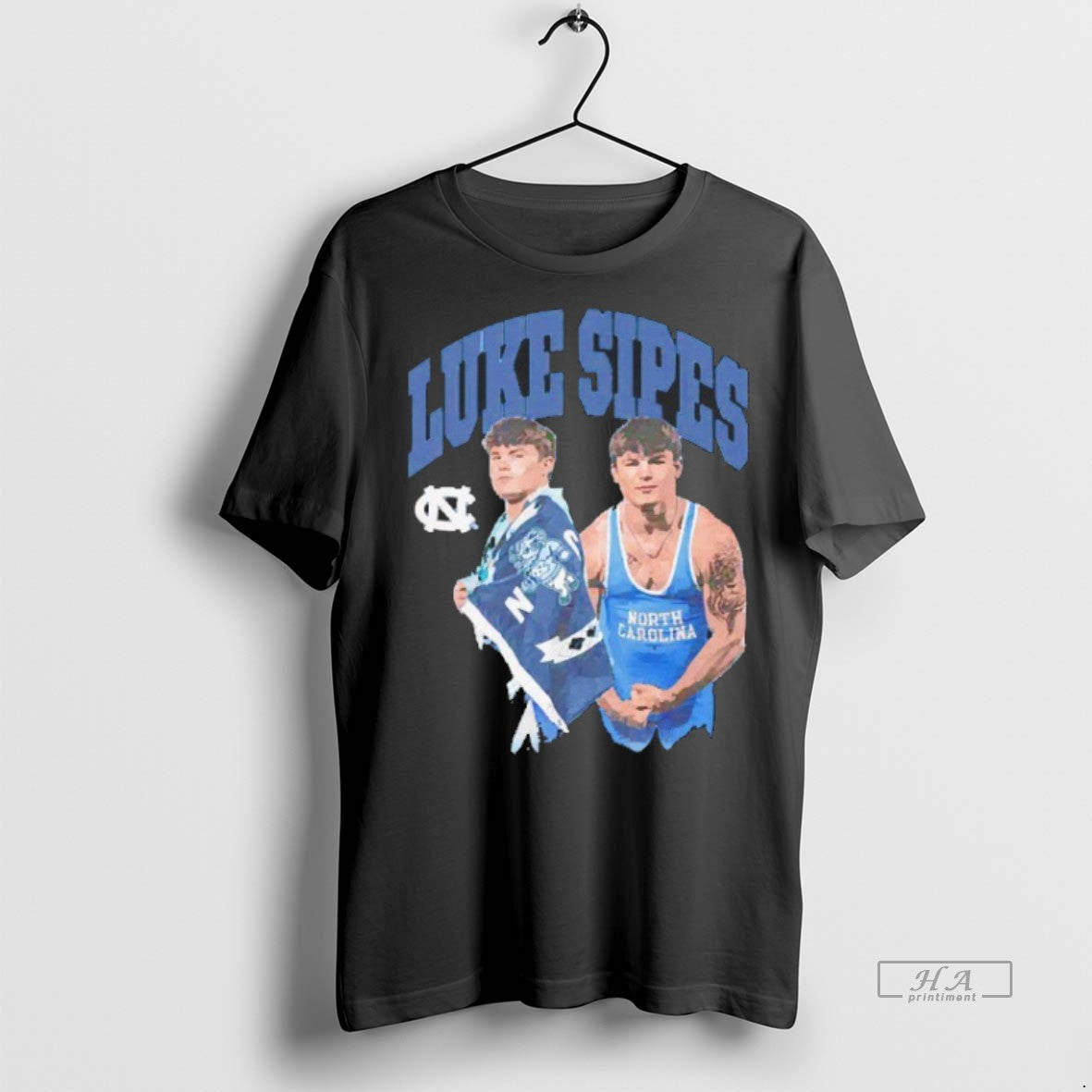 Official Trendy Luke Sipes North Carolina Tar Heels - Adult & Kids T-Shirts, Sweatshirts & Hoodies apparel design preview 1