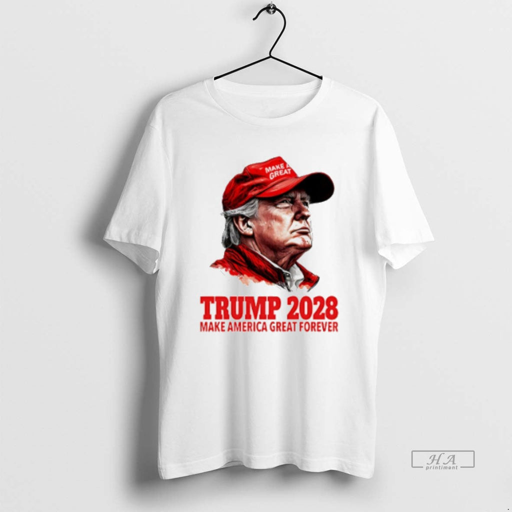 Official Trendy Make America Great Forever Trump 2028 - Adult & Kids T-Shirts, Sweatshirts & Hoodies apparel design preview 1