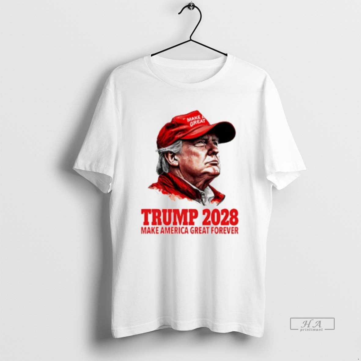 Official Trendy Make America Great Forever Trump 2028 - Adult & Kids T-Shirts, Sweatshirts & Hoodies apparel design preview 1