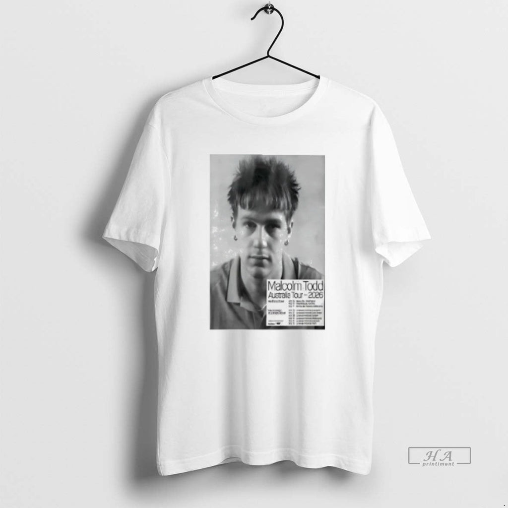 Official Trendy Malcolm Todd Australia Tour February - Adult & Kids T-Shirts, Sweatshirts & Hoodies apparel design preview 1