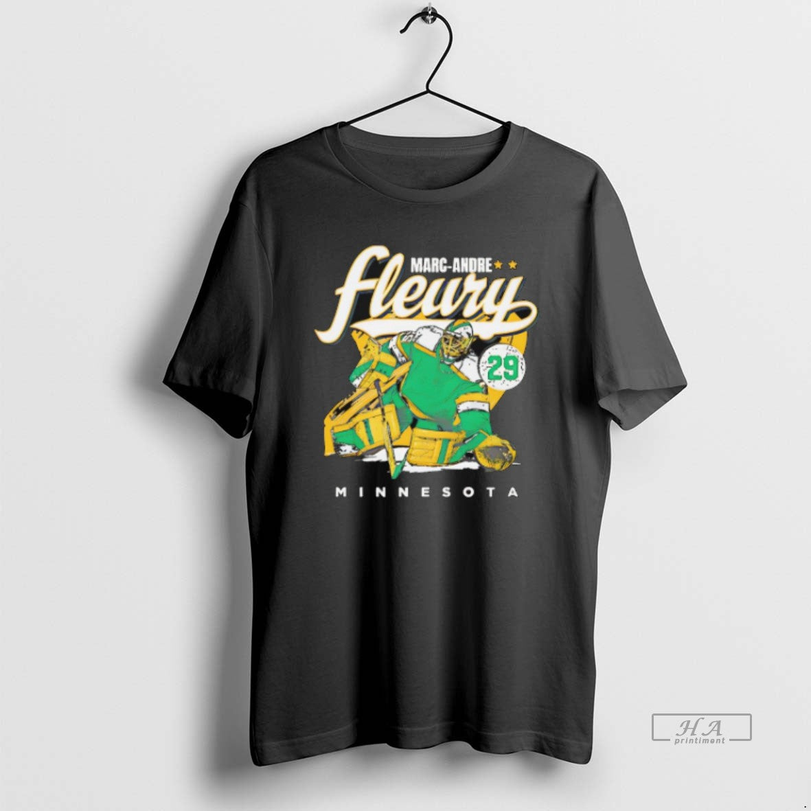 Official Trendy Marc Andre Fleury Minnesota Wild - Adult & Kids T-Shirts, Sweatshirts & Hoodies apparel design preview 1