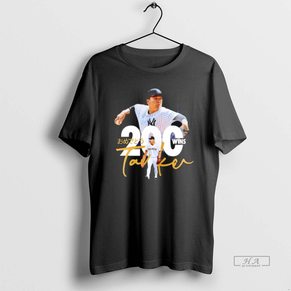 Official Trendy Masahiro Tanaka New York Yankees 200 - Adult & Kids T-Shirts, Sweatshirts & Hoodies apparel design preview 1