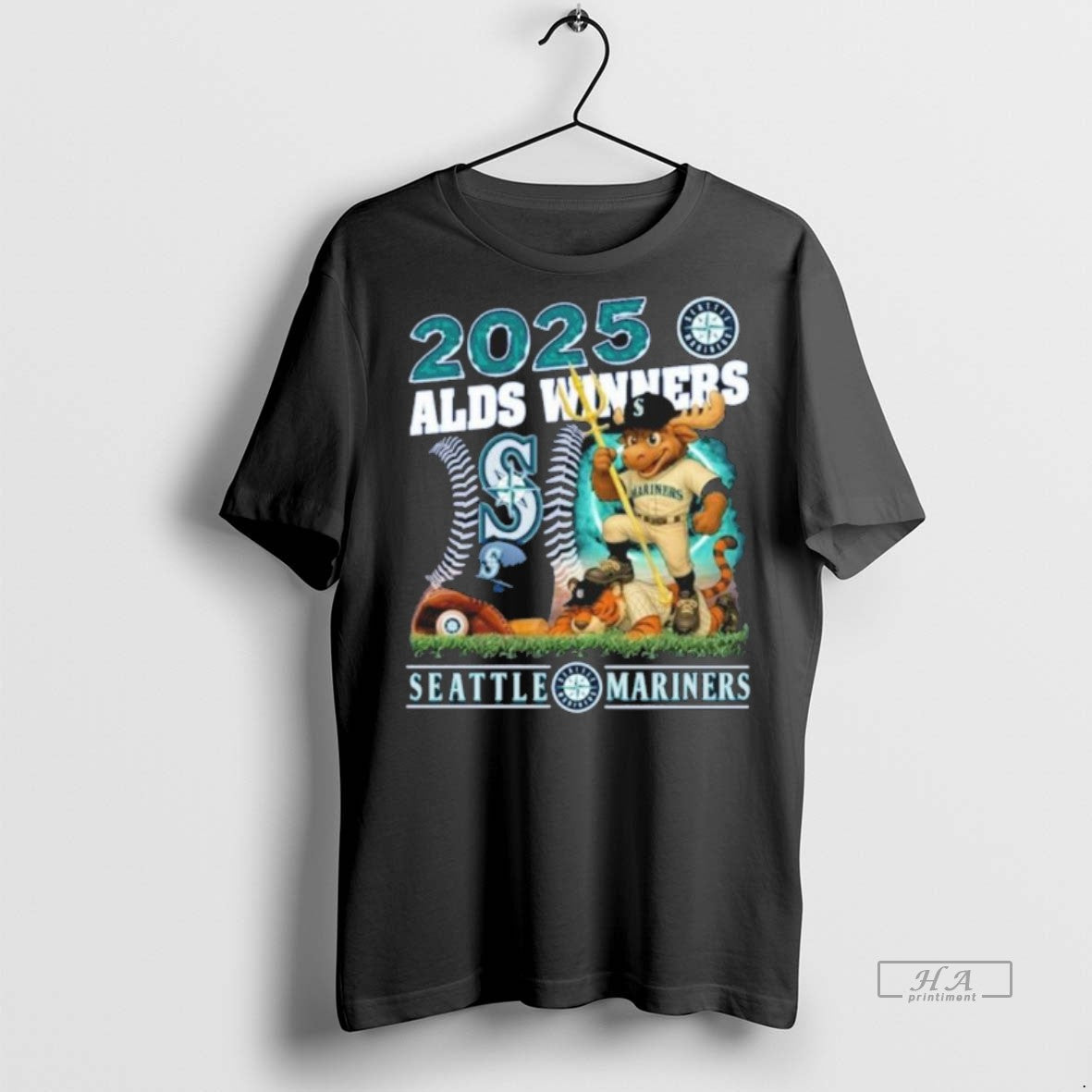 Official Trendy Mascot Mariners 2025 Alds Winner - Adult & Kids T-Shirts, Sweatshirts & Hoodies apparel design preview 1