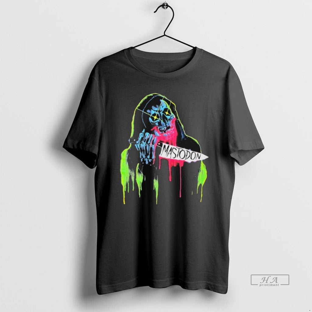 Official Trendy Mastodon Neon Knife Skull Reaper - Adult & Kids T-Shirts, Sweatshirts & Hoodies apparel design preview 1