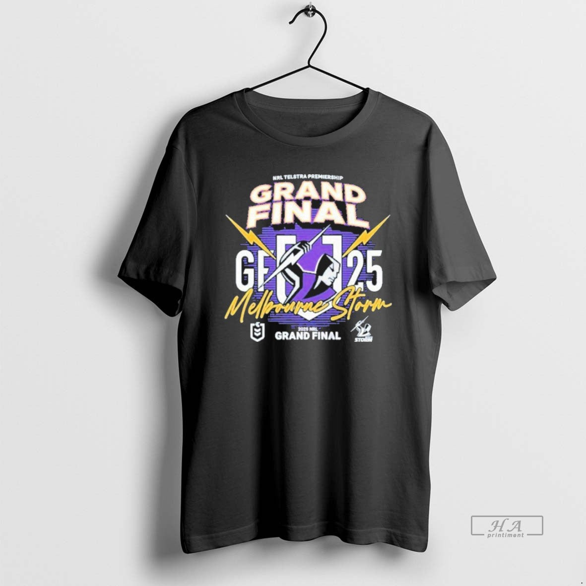 Official Trendy Melbourne Storm 2025 Nrl Grand Final - Adult & Kids T-Shirts, Sweatshirts & Hoodies apparel design preview 1