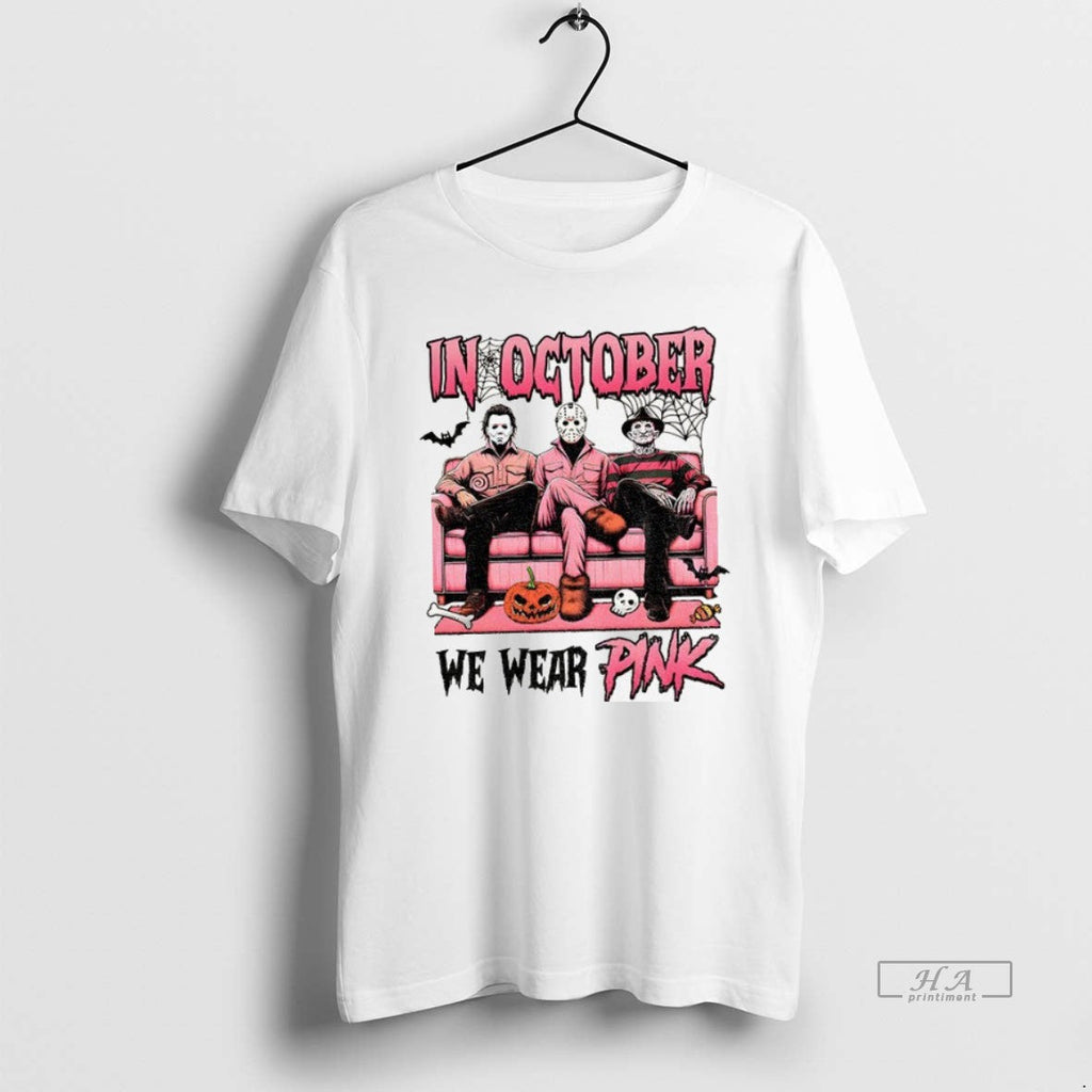 Official Trendy Michael Myers Jason Voorhees Freddy - Adult & Kids T-Shirts, Sweatshirts & Hoodies apparel design preview 1