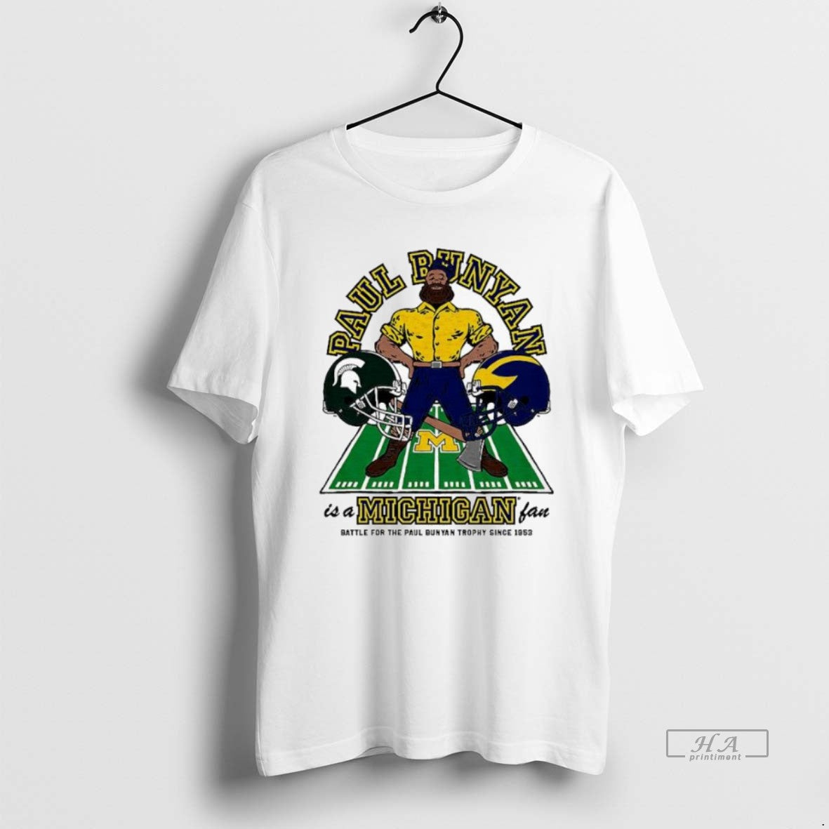 Official Trendy Michigan Wolverines Paul Bunyan Is A - Adult & Kids T-Shirts, Sweatshirts & Hoodies apparel design preview 1