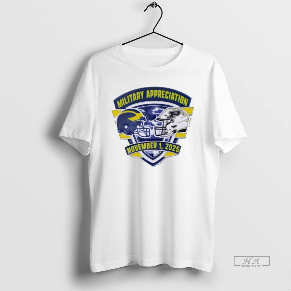 Official Trendy Michigan Wolverines Vs Purdue - Adult & Kids T-Shirts, Sweatshirts & Hoodies apparel design preview 1