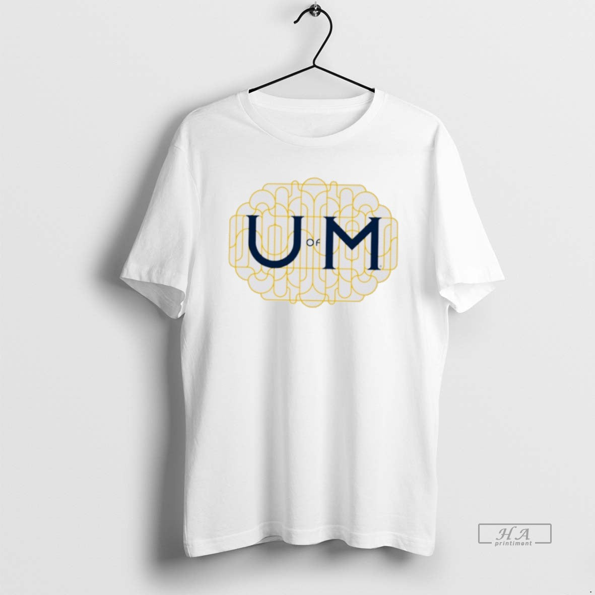 Official Trendy Michigan Ornate Initials - Adult & Kids T-Shirts, Sweatshirts & Hoodies apparel design preview 1