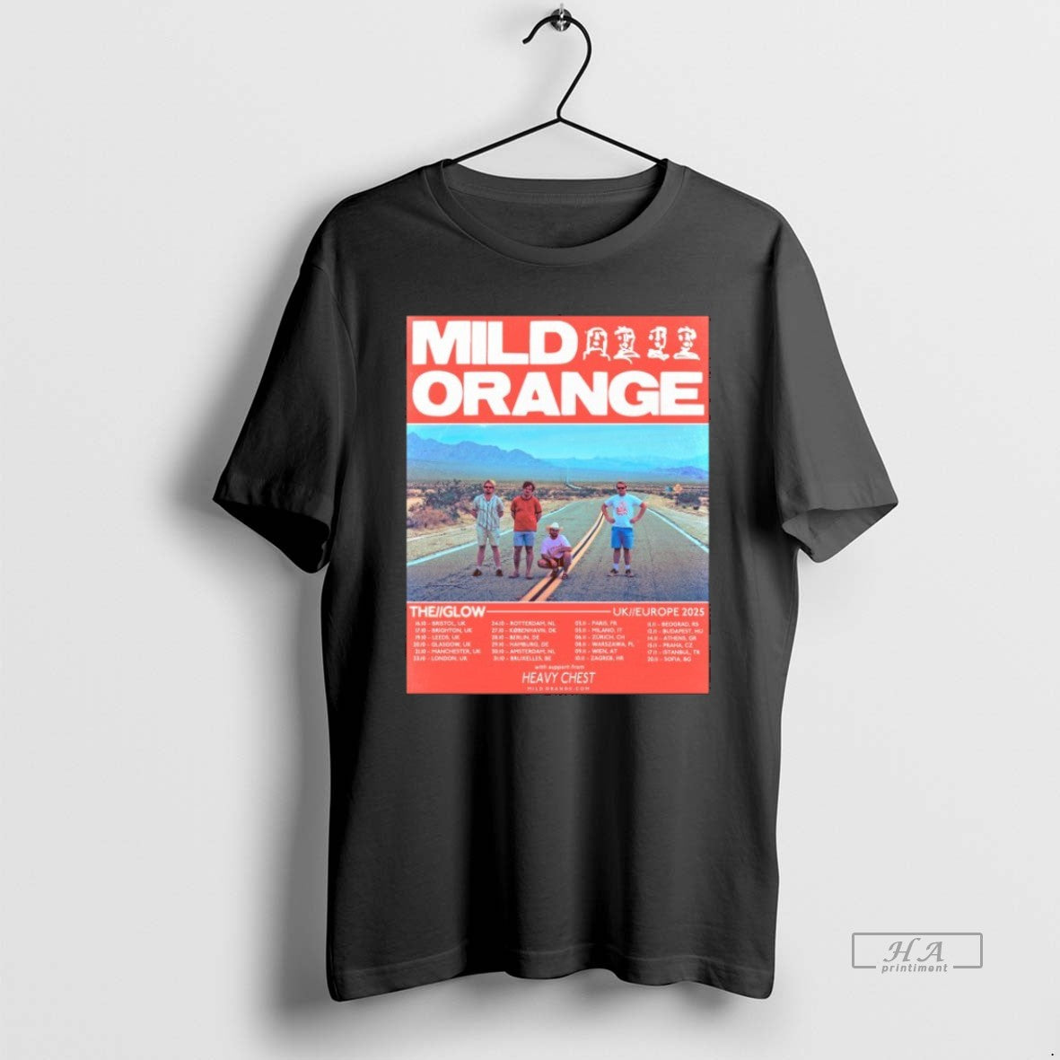 Official Trendy Mild Orange The Glow Uk Europe 2025 - Adult & Kids T-Shirts, Sweatshirts & Hoodies apparel design preview 1