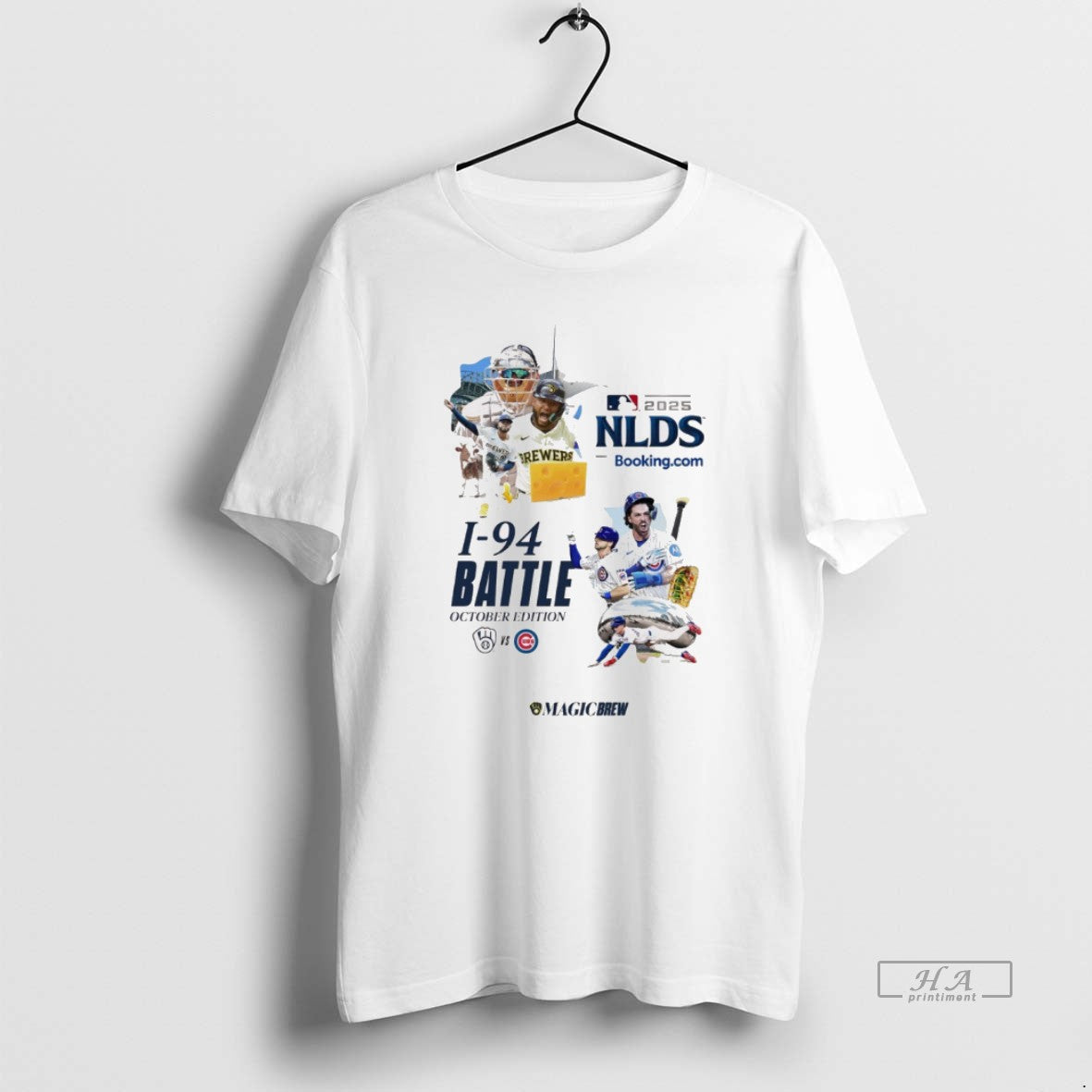 Official Trendy Milwaukee Brewers Vs Chicago Cubs - Adult & Kids T-Shirts, Sweatshirts & Hoodies apparel design preview 1