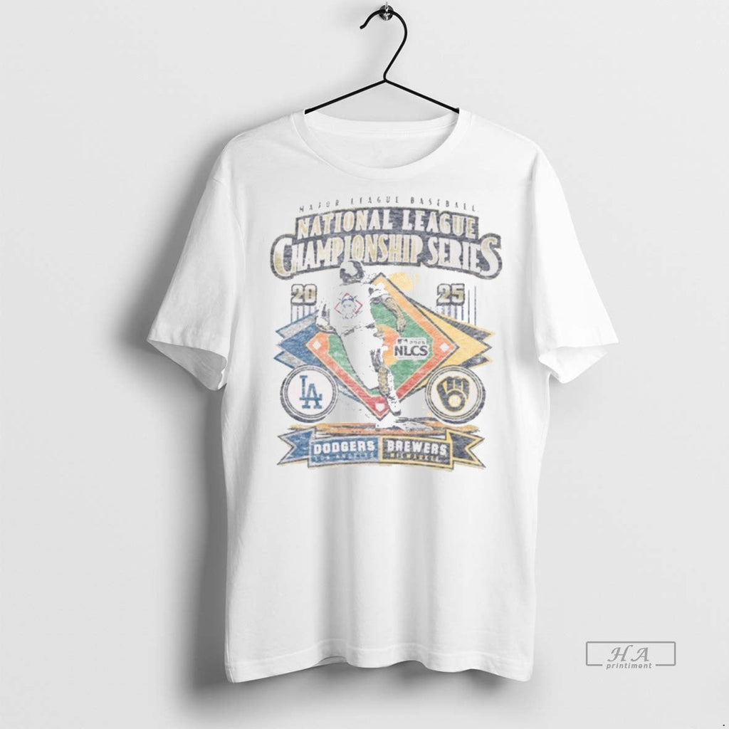 Official Trendy Milwaukee Brewers Vs La Dodgers Mlb - Adult & Kids T-Shirts, Sweatshirts & Hoodies apparel design preview 1