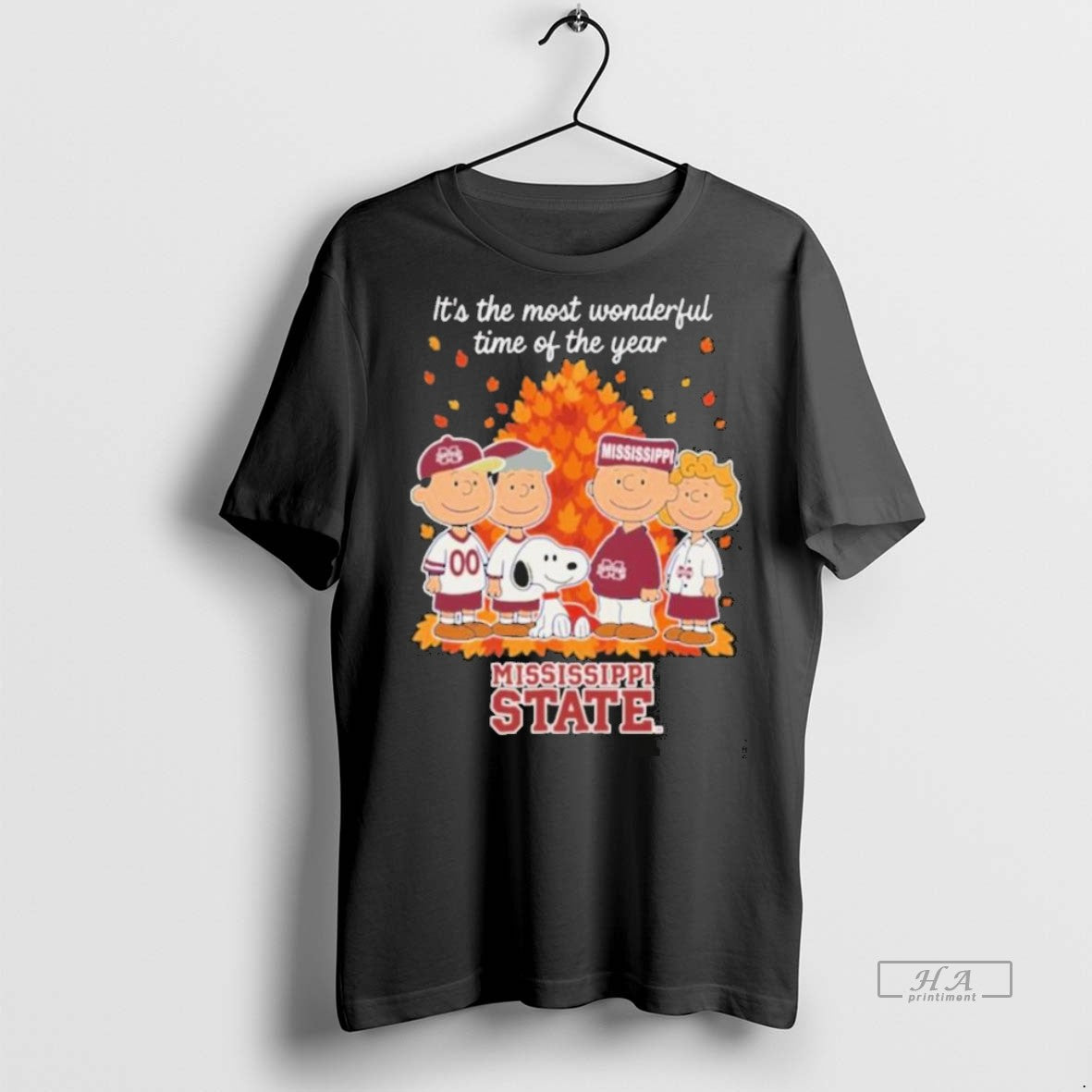 Official Trendy Mississippi State Bulldogs X Peanuts - Adult & Kids T-Shirts, Sweatshirts & Hoodies apparel design preview 1