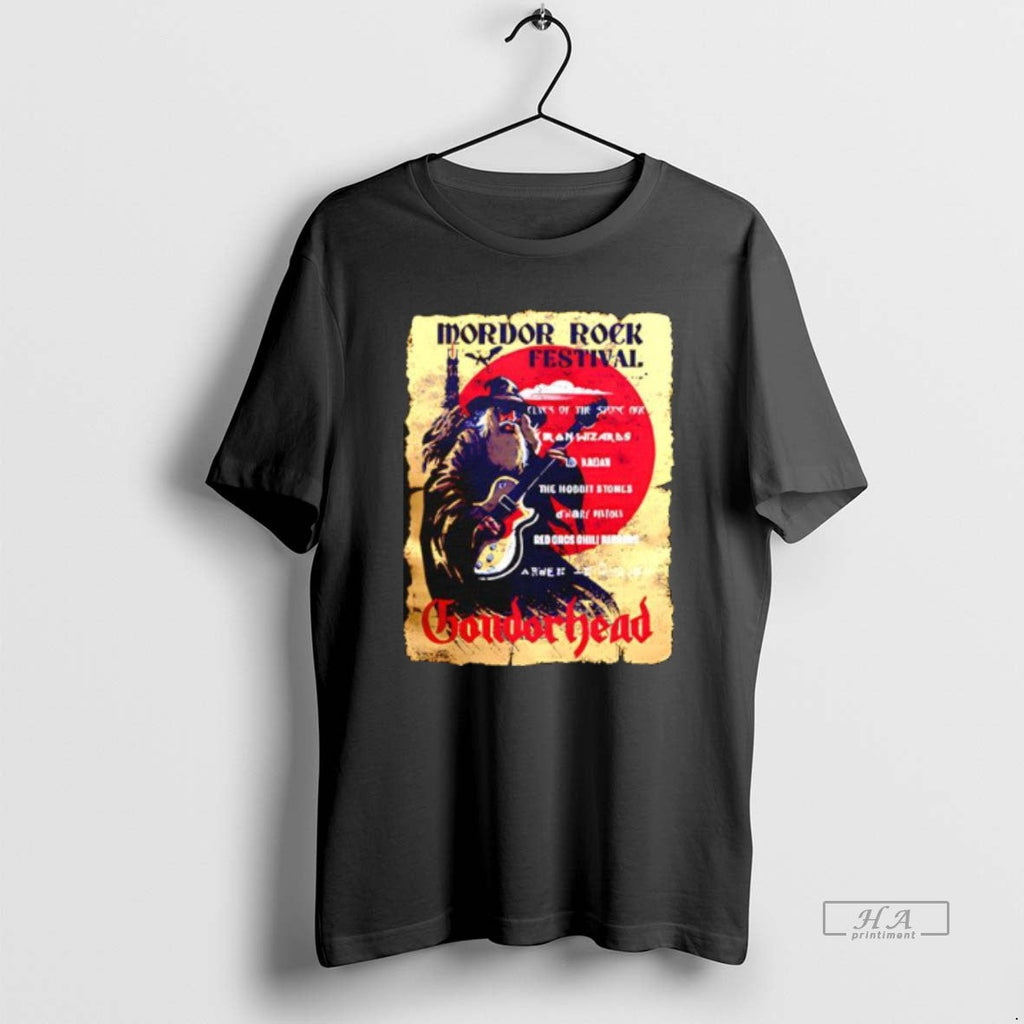 Official Trendy Mordor Rock Festival Gondorhead - Adult & Kids T-Shirts, Sweatshirts & Hoodies apparel design preview 1