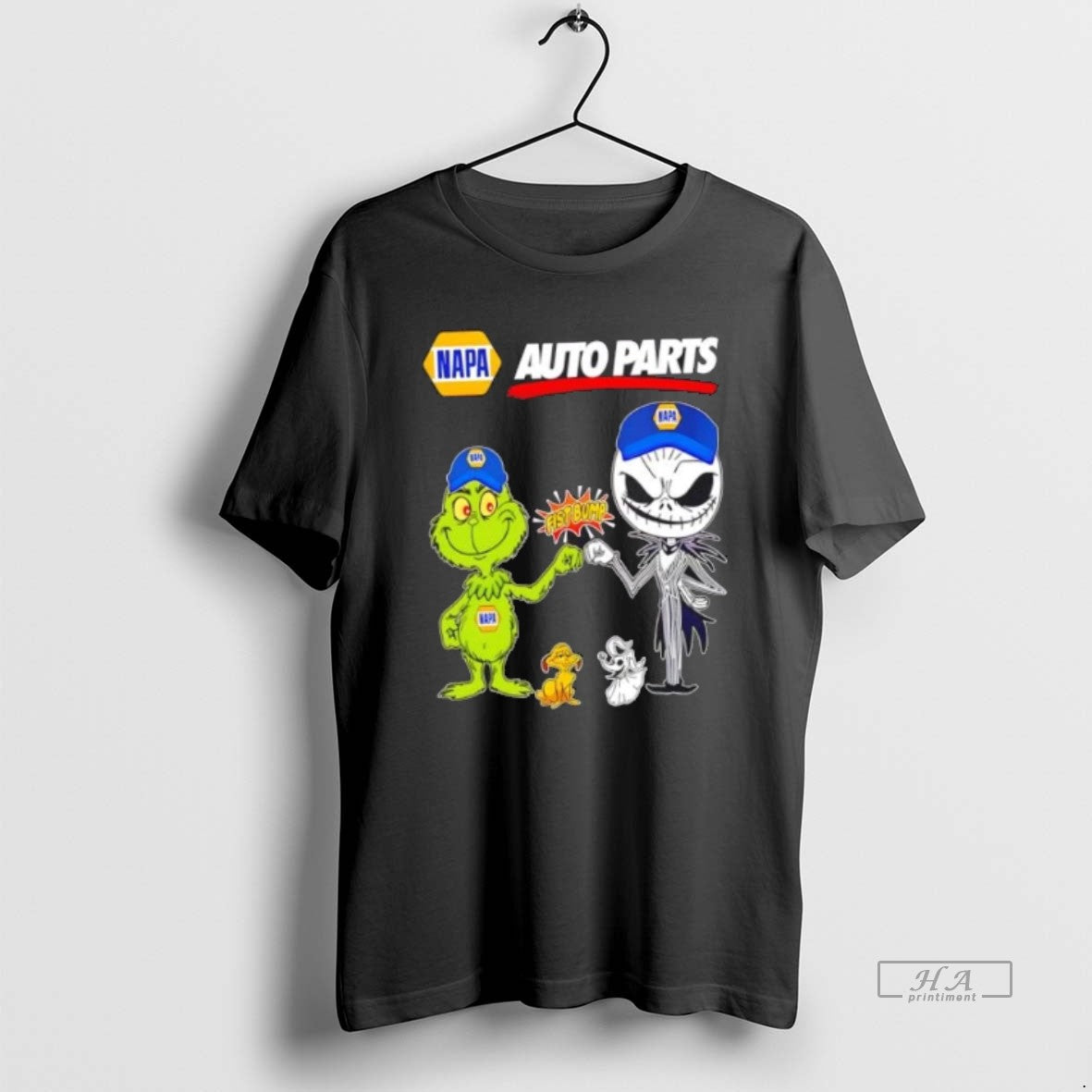 Official Trendy Napa Auto Parts X Grinch And Jack - Adult & Kids T-Shirts, Sweatshirts & Hoodies apparel design preview 1