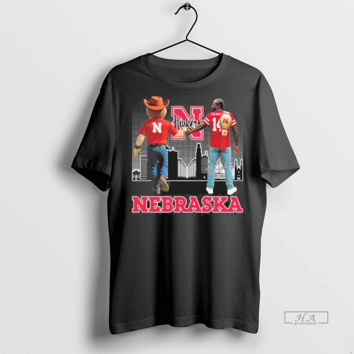 Official Trendy Nebraska Cornhuskers Herbie Husker - Adult & Kids T-Shirts, Sweatshirts & Hoodies apparel design preview 1