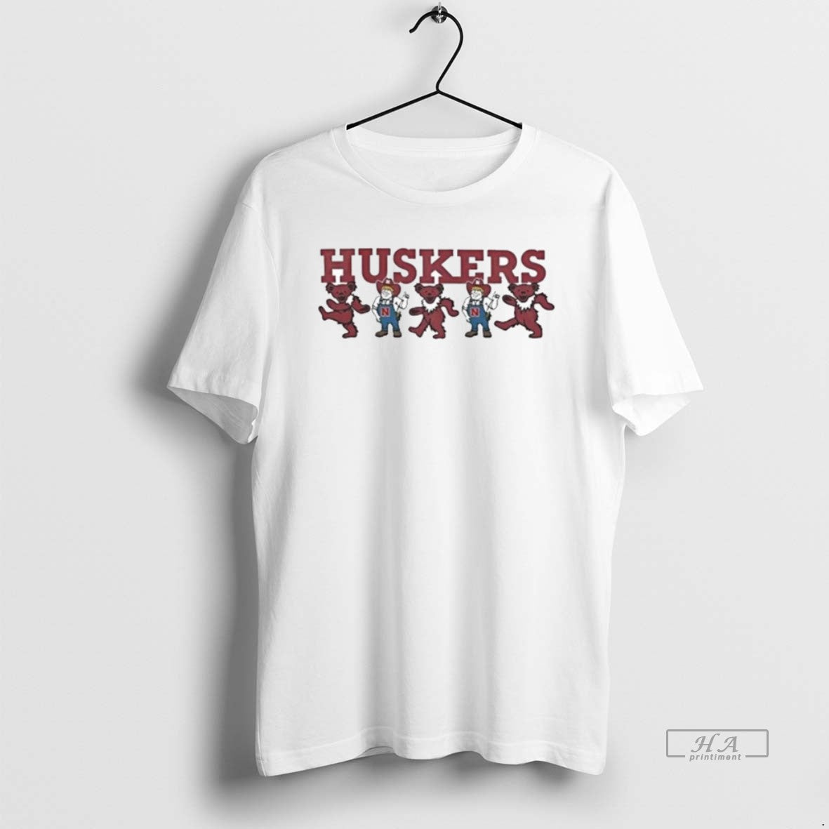 Official Trendy Nebraska Huskers X Grateful Dead - Adult & Kids T-Shirts, Sweatshirts & Hoodies apparel design preview 1