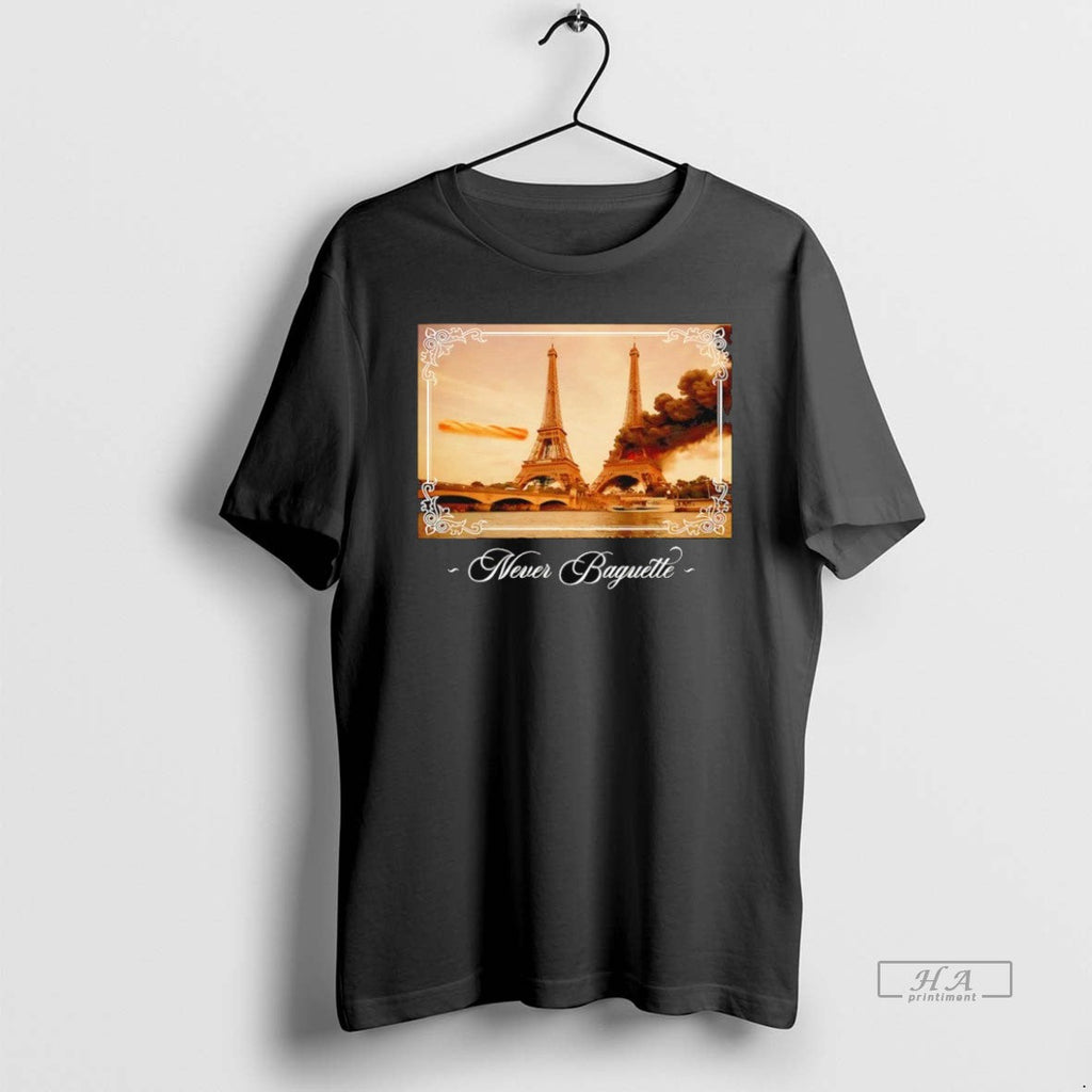 Official Trendy Never Baguette - Adult & Kids T-Shirts, Sweatshirts & Hoodies apparel design preview 1