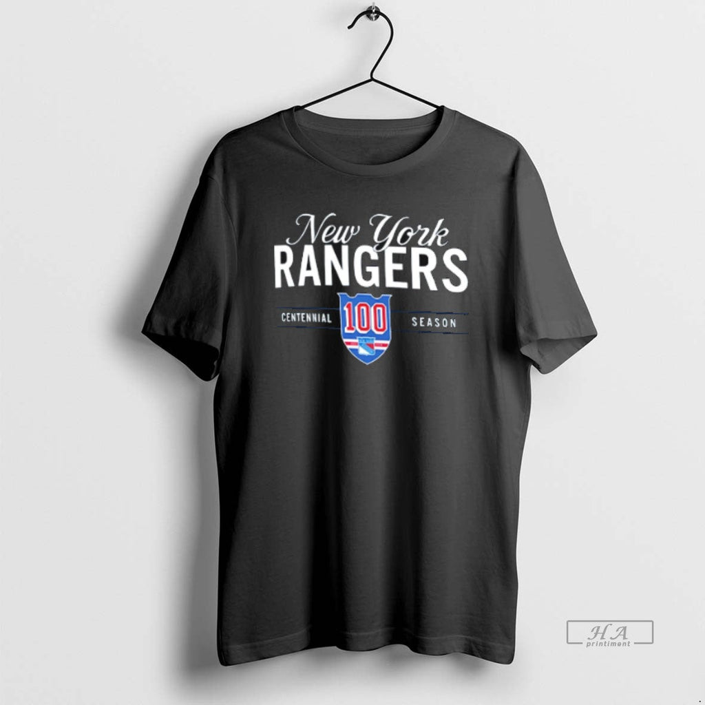 Official Trendy New York Hockey 100 Years Centennial - Adult & Kids T-Shirts, Sweatshirts & Hoodies apparel design preview 1