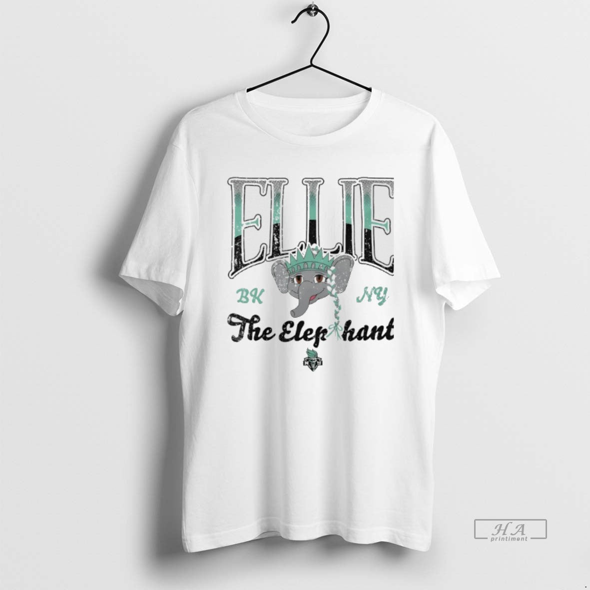 Official Trendy New York Liberty Ellie The Elep Hant - Adult & Kids T-Shirts, Sweatshirts & Hoodies apparel design preview 1