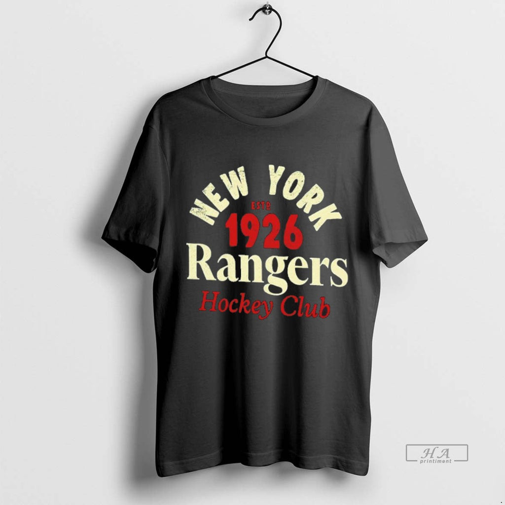 Official Trendy New York Rangers Est 1926 Hockey Club - Adult & Kids T-Shirts, Sweatshirts & Hoodies apparel design preview 1