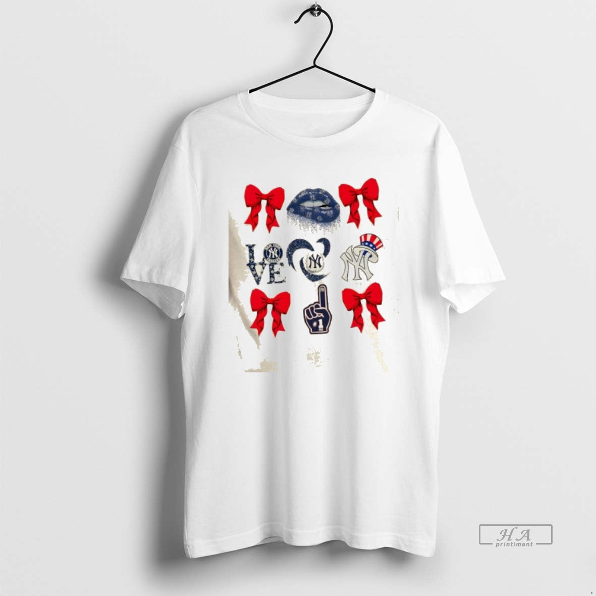 Official Trendy New York Yankees Baseball Coquette - Adult & Kids T-Shirts, Sweatshirts & Hoodies apparel design preview 1
